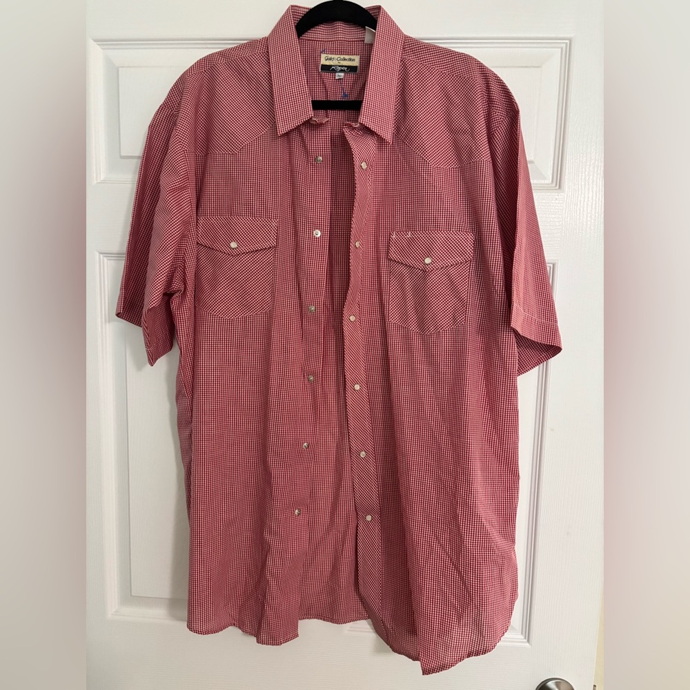 Roper Red Gingham Short-Sleeve Button-Down Shirt